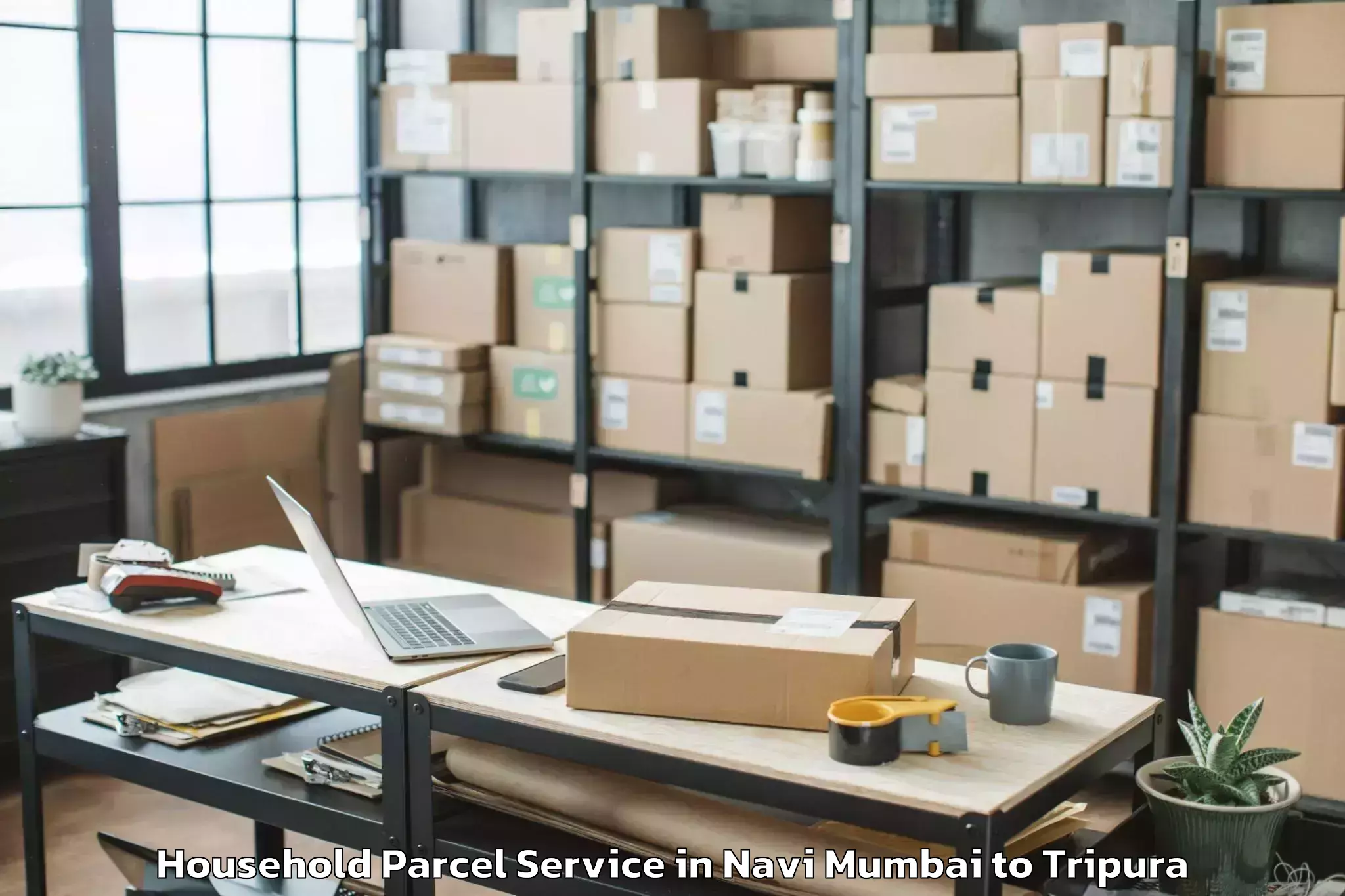 Book Your Navi Mumbai to Khowai Household Parcel Today